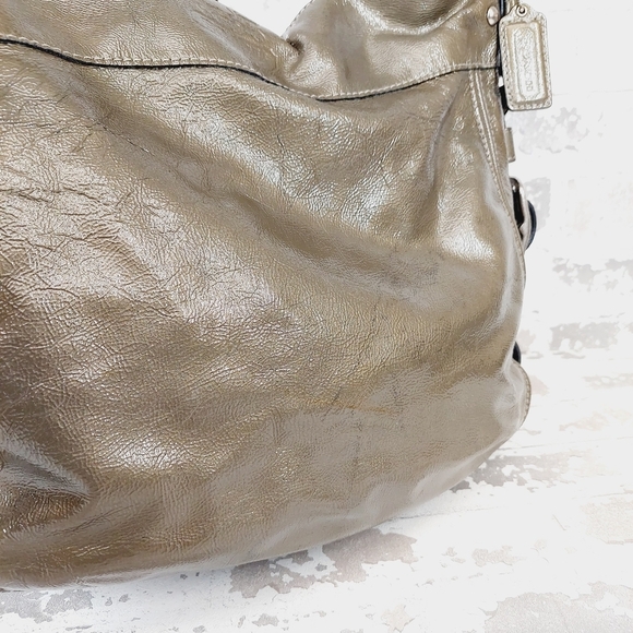 Coach Metallic Gold Shoulder Bag - Picture 4 of 13